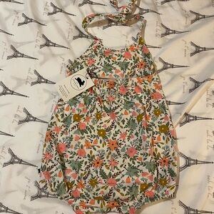 Little & Lively spring flowers romper New with tags